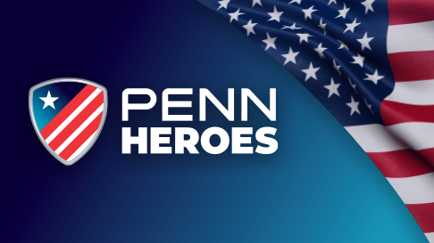 PENN Heroes with American Flag